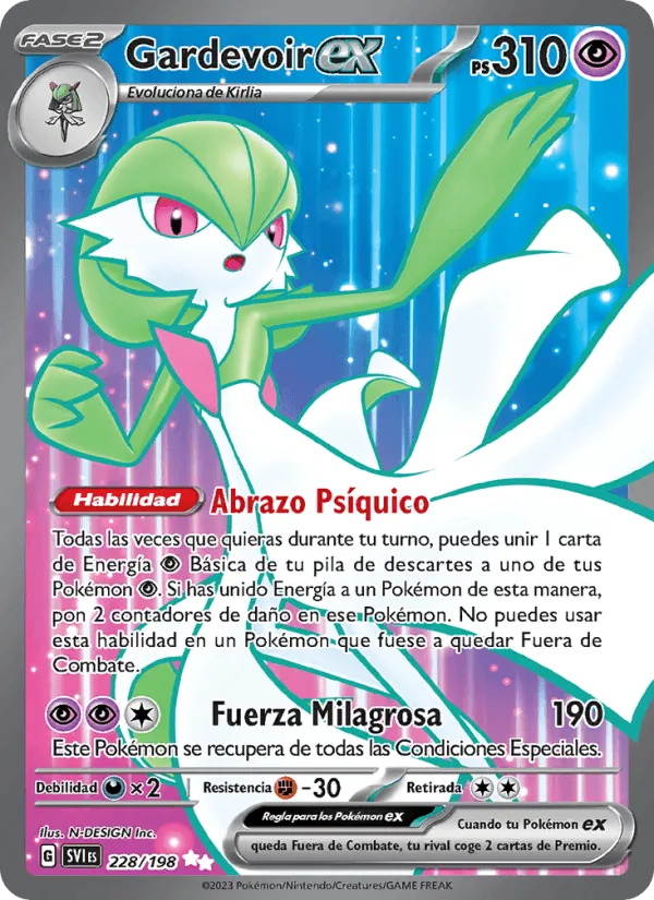 Gardevoir ex · Escarlata y Púrpura 228/198