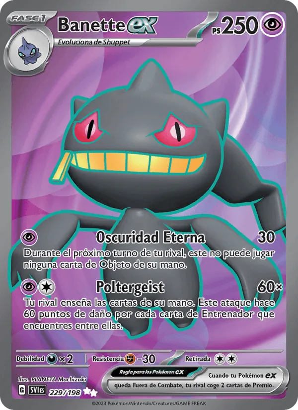 Banette ex · Escarlata y Púrpura 229/198