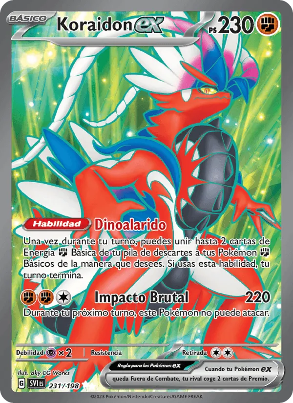 Koraidon ex · Escarlata y Púrpura 231/198