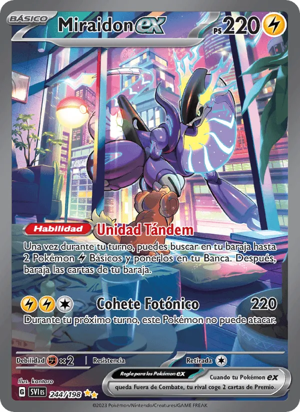 Miraidon ex · Escarlata y Púrpura 244/198