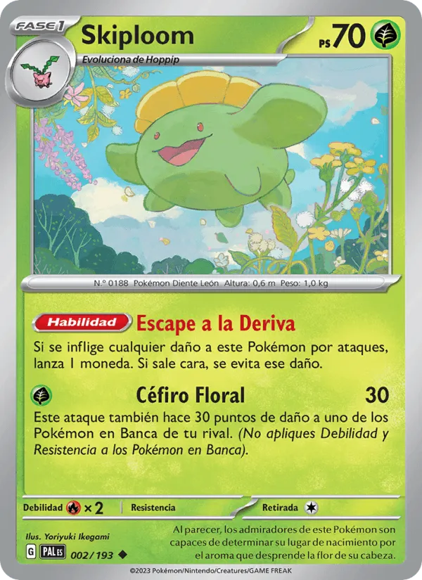 Skiploom · Evoluciones en Paldea 002/193