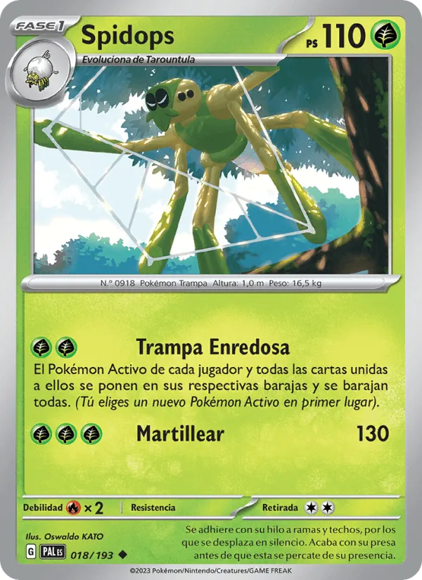 Spidops · Evoluciones en Paldea 018/193