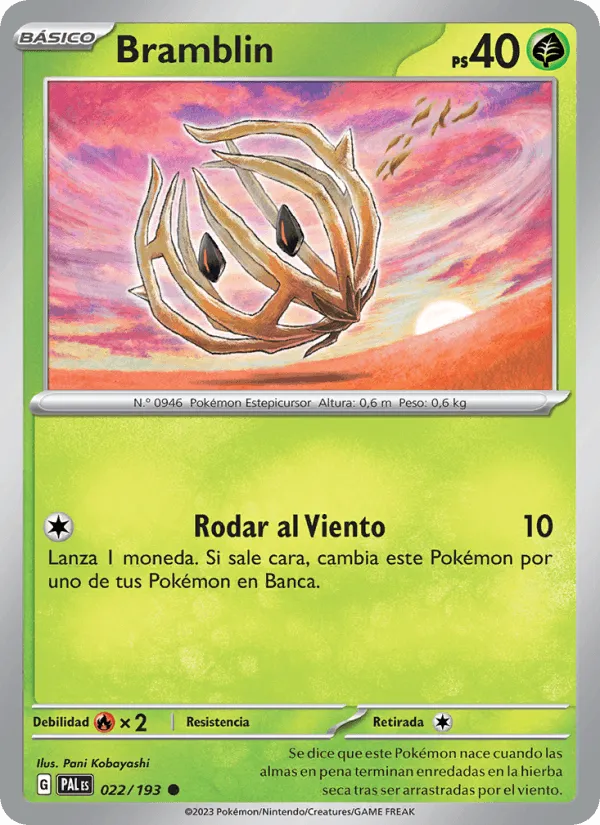 Bramblin · Evoluciones en Paldea 022/193