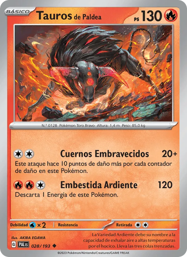 Tauros de Paldea · Evoluciones en Paldea 028/193