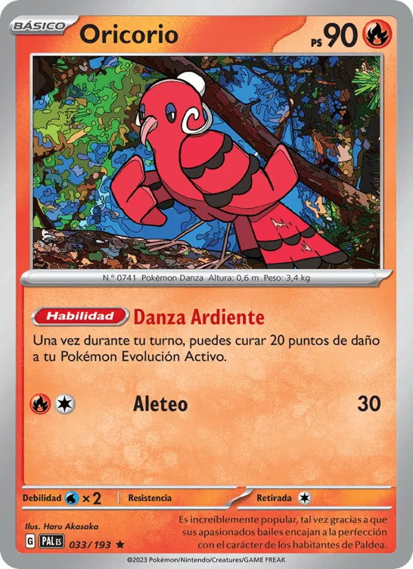 Oricorio · Evoluciones en Paldea 033/193