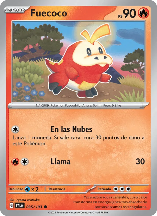 Fuecoco · Evoluciones en Paldea 035/193