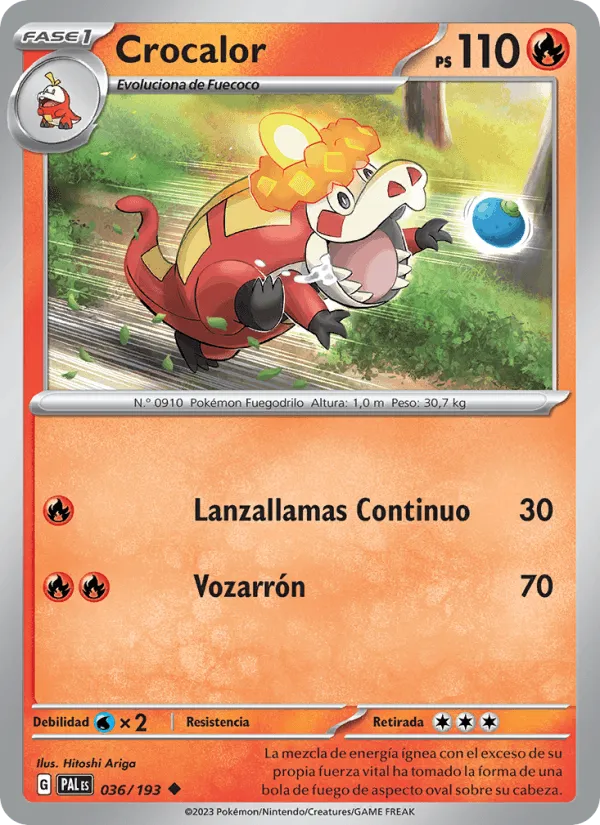 Crocalor · Evoluciones en Paldea 036/193
