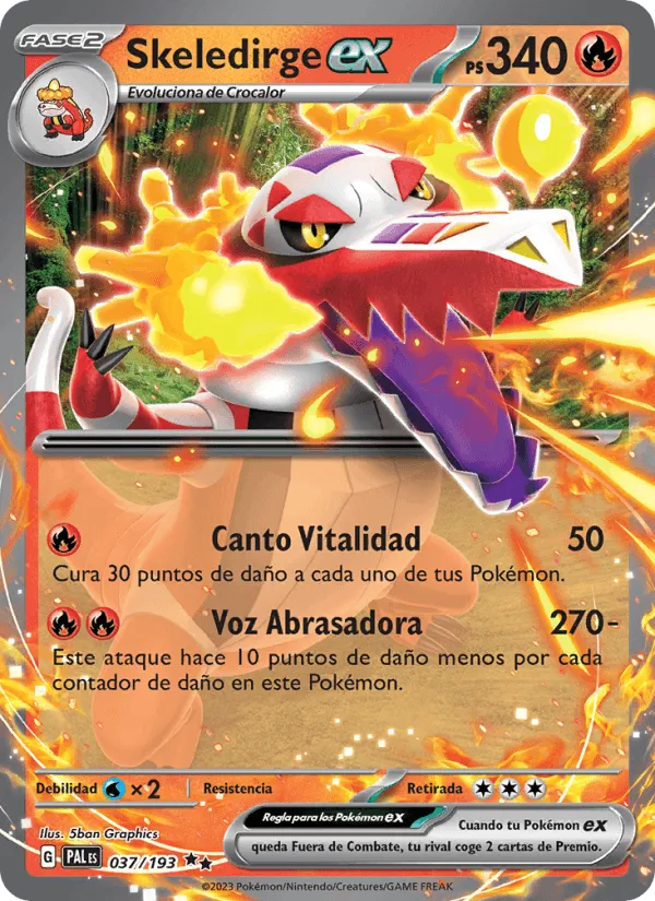 Skeledirge ex · Evoluciones en Paldea 037/193