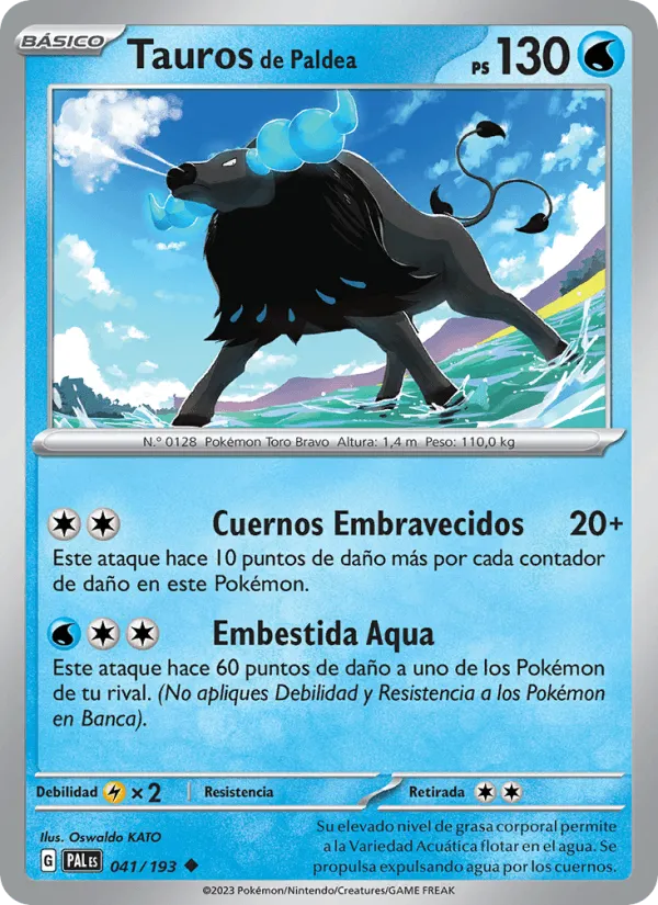 Tauros de Paldea · Evoluciones en Paldea 041/193