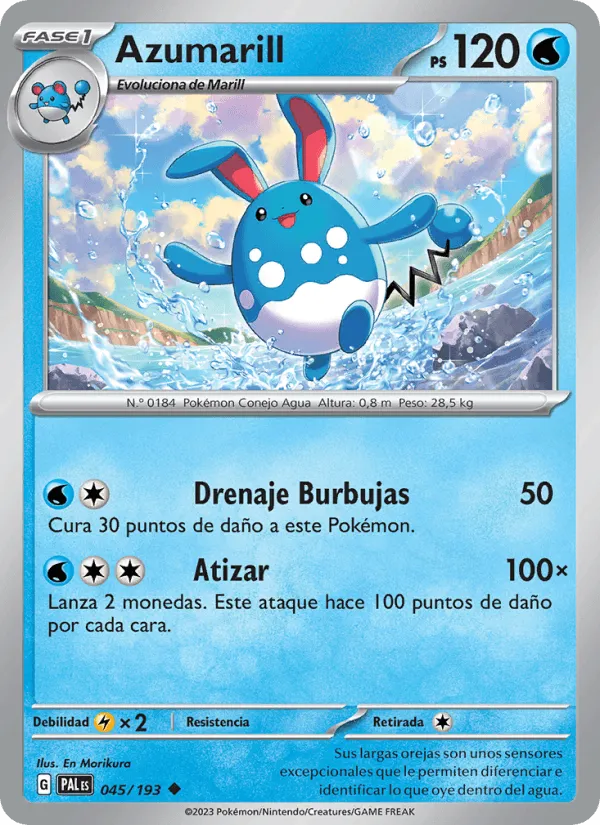 Azumarill · Evoluciones en Paldea 045/193
