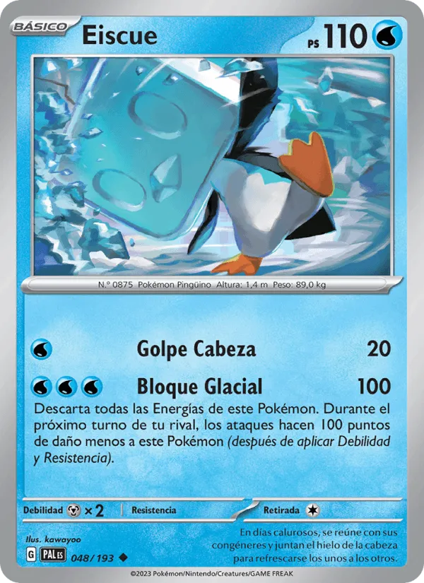 Eiscue · Evoluciones en Paldea 048/193
