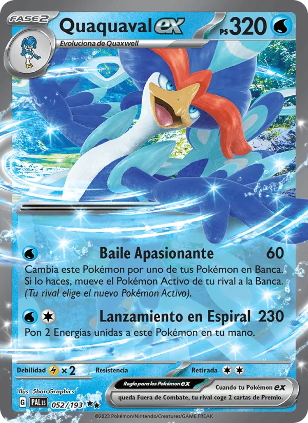 Quaquaval ex · Evoluciones en Paldea 052/193