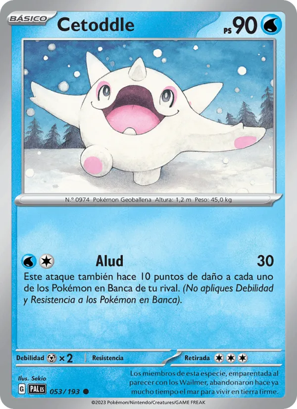 Cetoddle · Evoluciones en Paldea 053/193