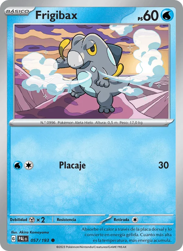 Frigibax · Evoluciones en Paldea 057/193