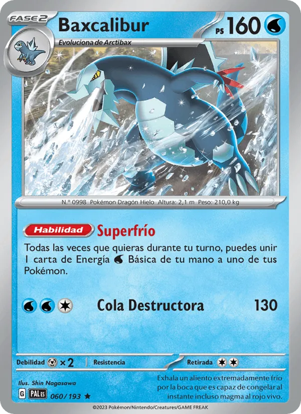Baxcalibur · Evoluciones en Paldea 060/193