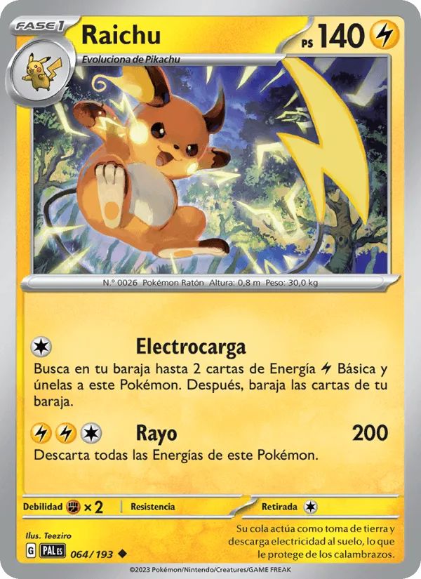 Raichu · Evoluciones en Paldea 064/193