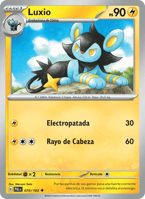Luxio · Evoluciones en Paldea 070/193