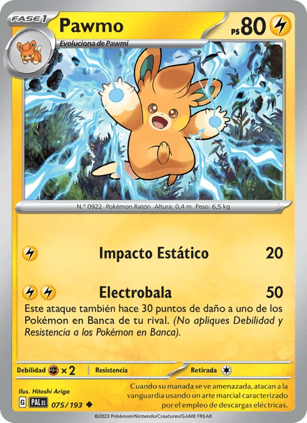 Pawmo · Evoluciones en Paldea 075/193
