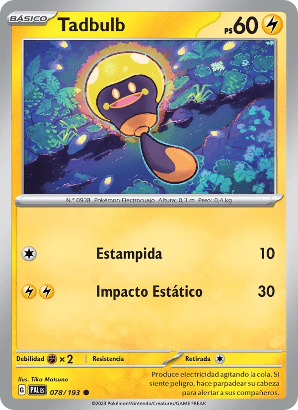 Tadbulb · Evoluciones en Paldea 078/193