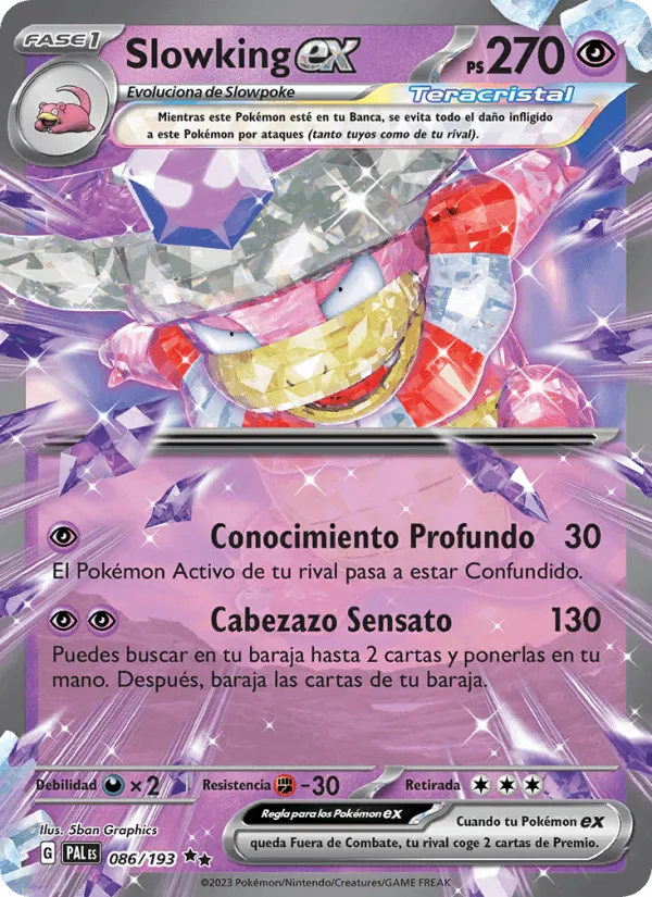 Slowking ex · Evoluciones en Paldea 086/193