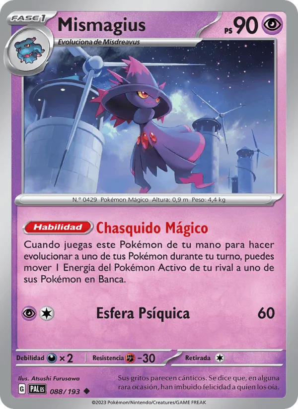 Mismagius · Evoluciones en Paldea 088/193