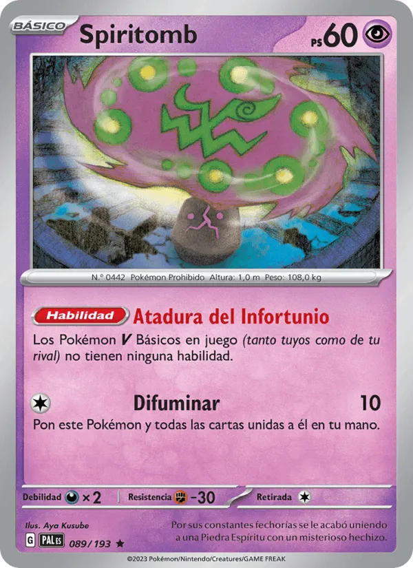 Spiritomb · Evoluciones en Paldea 089/193