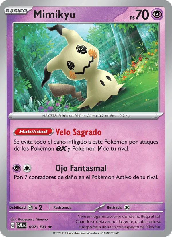 Mimikyu · Evoluciones en Paldea 097/193