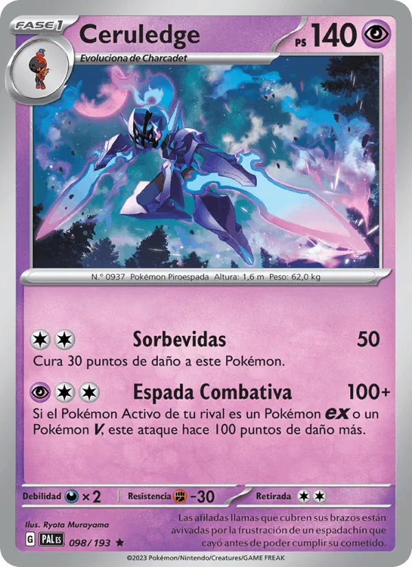 Ceruledge · Evoluciones en Paldea 098/193