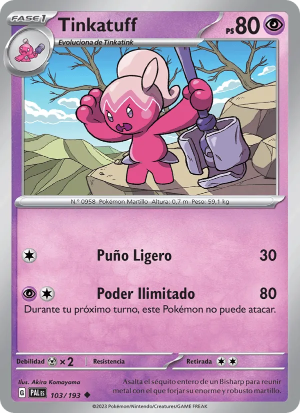 Tinkatuff · Evoluciones en Paldea 103/193