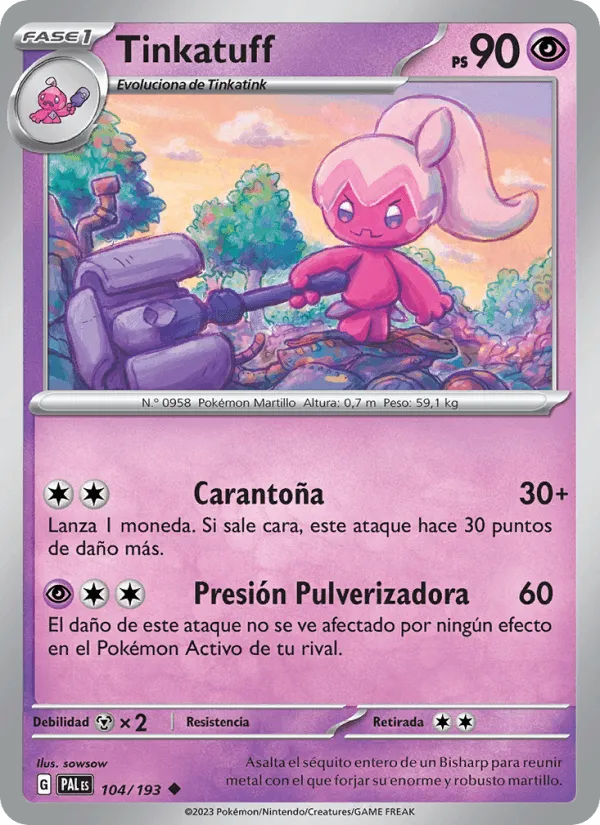Tinkatuff · Evoluciones en Paldea 104/193