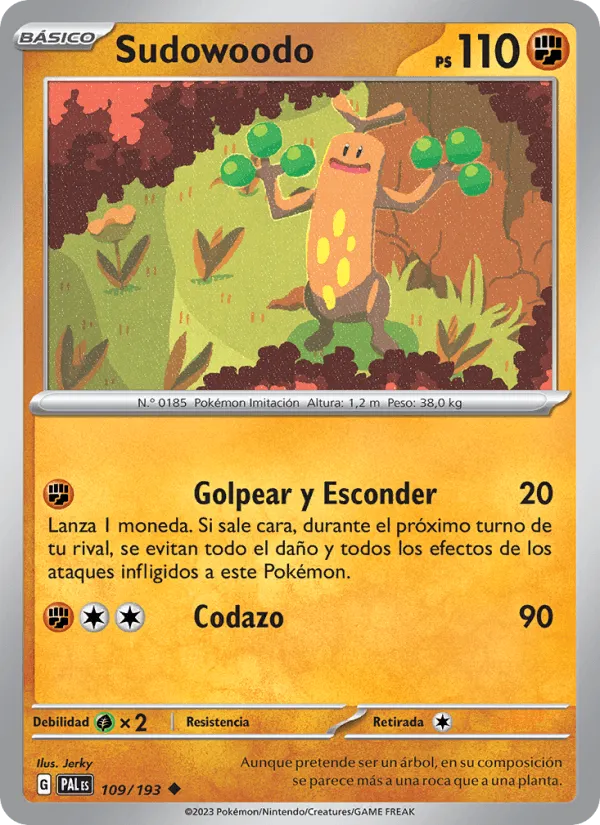 Sudowoodo · Evoluciones en Paldea 109/193
