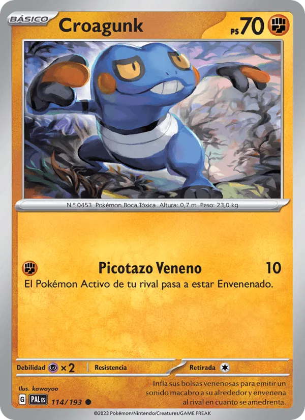 Croagunk · Evoluciones en Paldea 114/193