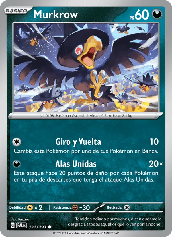 Murkrow · Evoluciones en Paldea 131/193