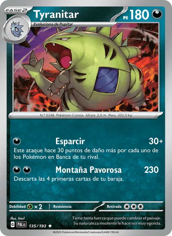 Tyranitar · Evoluciones en Paldea 135/193