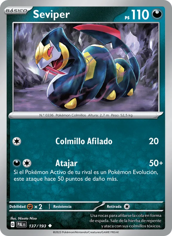 Seviper · Evoluciones en Paldea 137/193