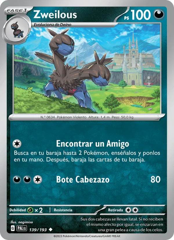 Zweilous · Evoluciones en Paldea 139/193