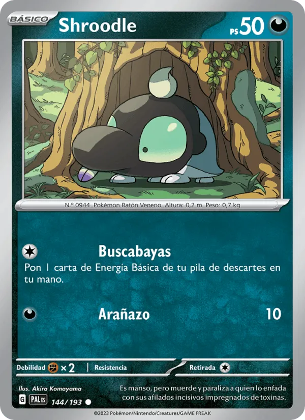 Shroodle · Evoluciones en Paldea 144/193