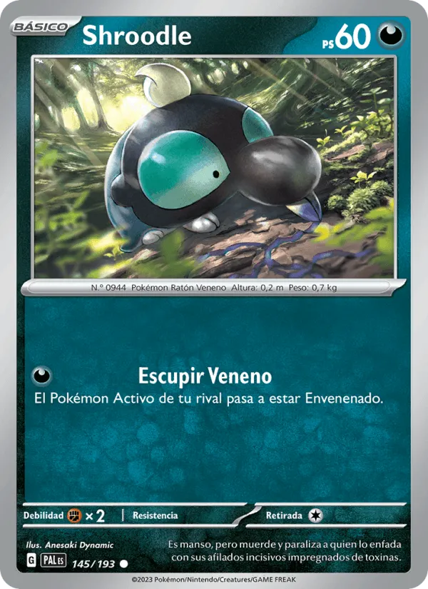 Shroodle · Evoluciones en Paldea 145/193