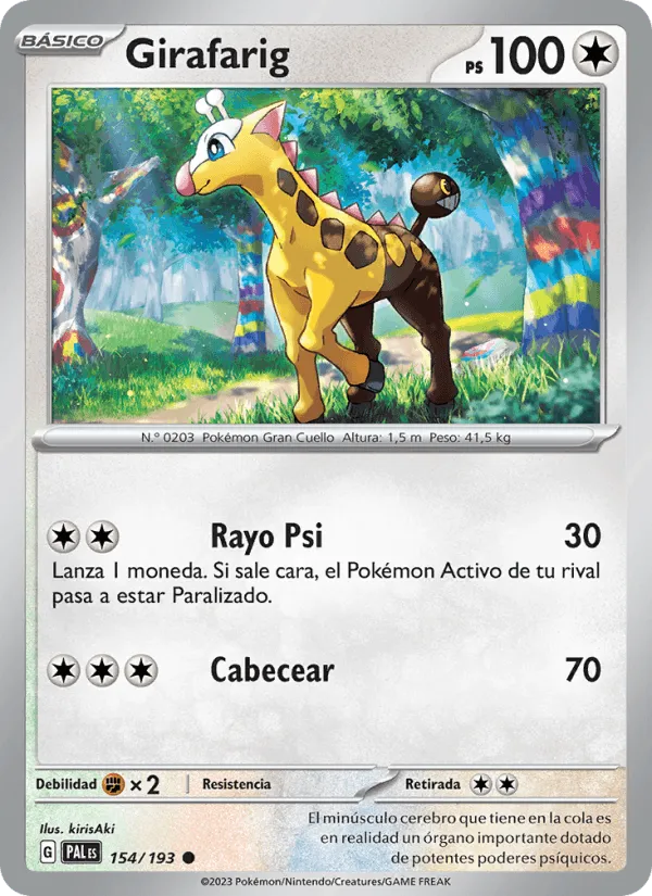 Girafarig · Evoluciones en Paldea 154/193