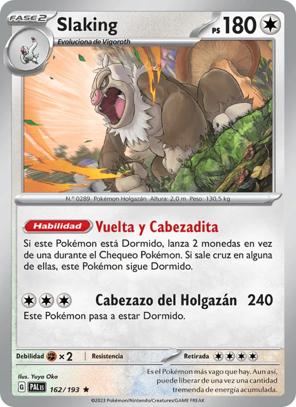 Slaking · Evoluciones en Paldea 162/193