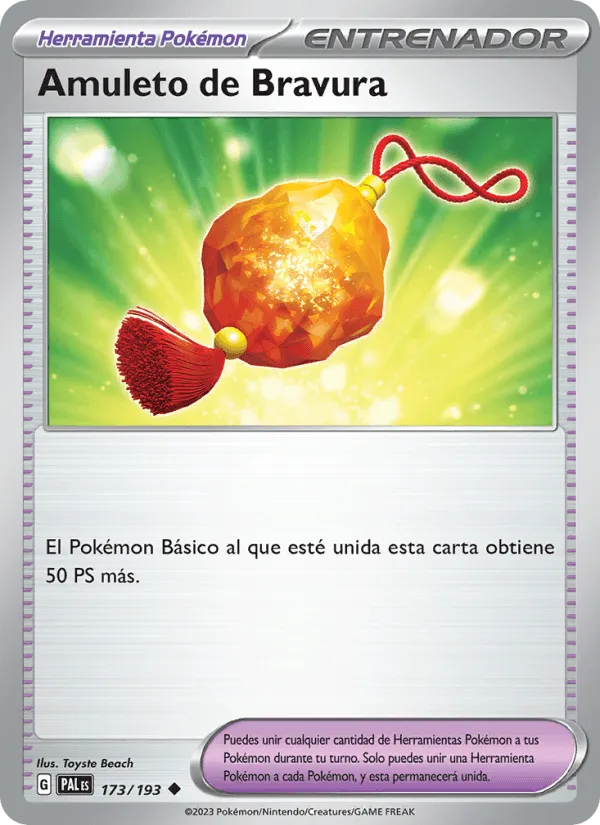 Amuleto de Bravura · Evoluciones en Paldea 173/193