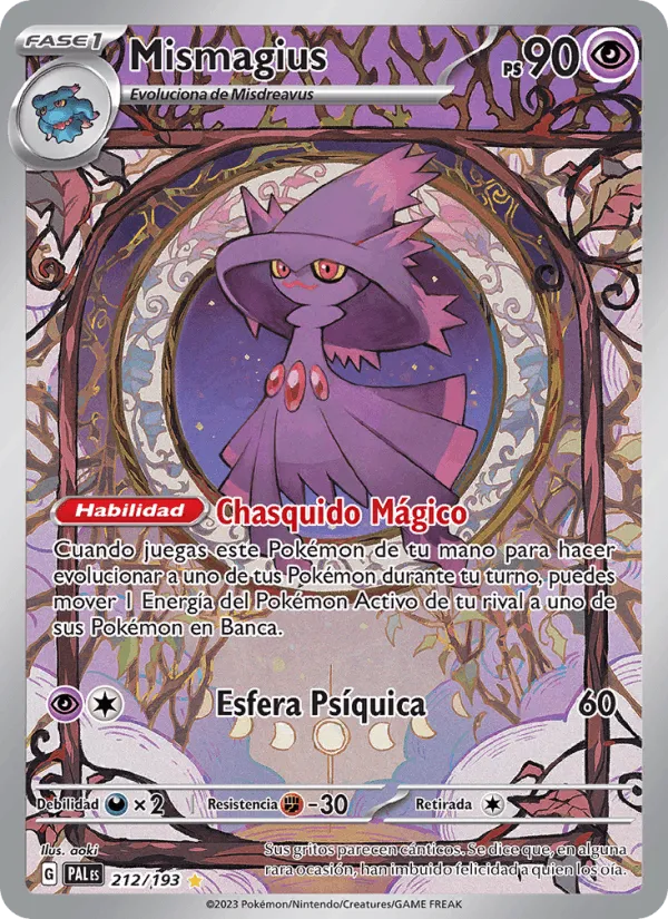 Mismagius · Evoluciones en Paldea 212/193