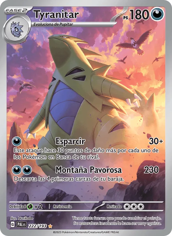 Tyranitar · Evoluciones en Paldea 222/193