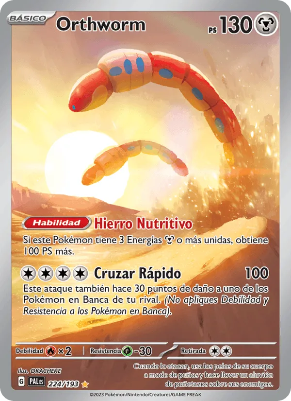Orthworm · Evoluciones en Paldea 224/193