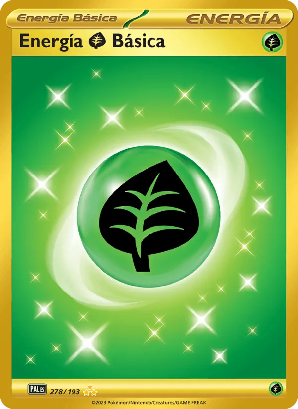 Energía Grass Básica · Evoluciones en Paldea 278/193