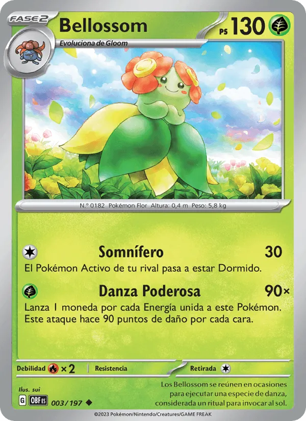 Bellossom · Llamas Obsidianas 003/197
