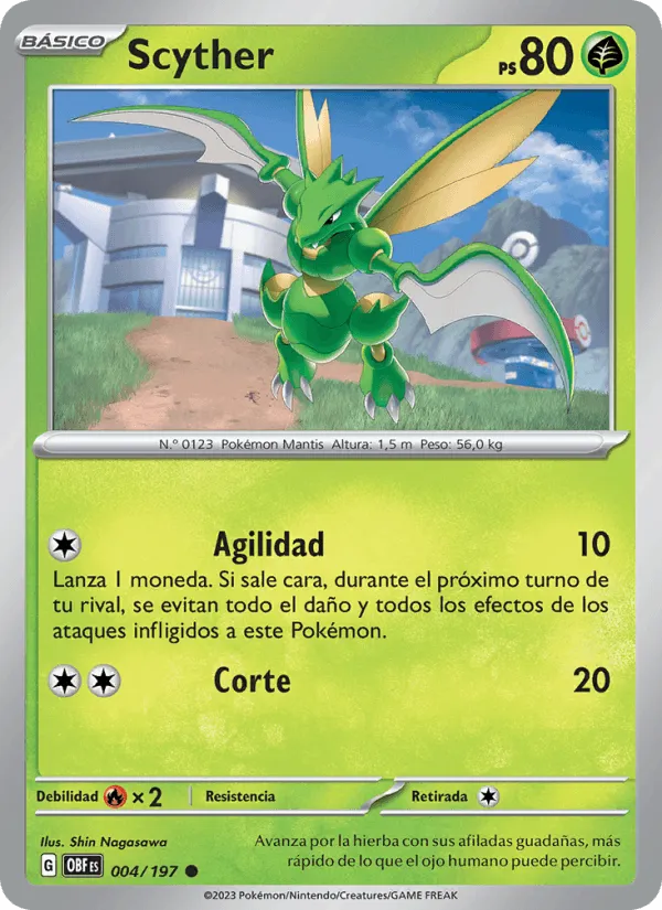 Scyther · Llamas Obsidianas 004/197