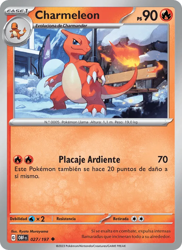 Charmeleon · Llamas Obsidianas 027/197