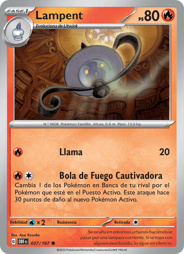 Lampent · Llamas Obsidianas 037/197