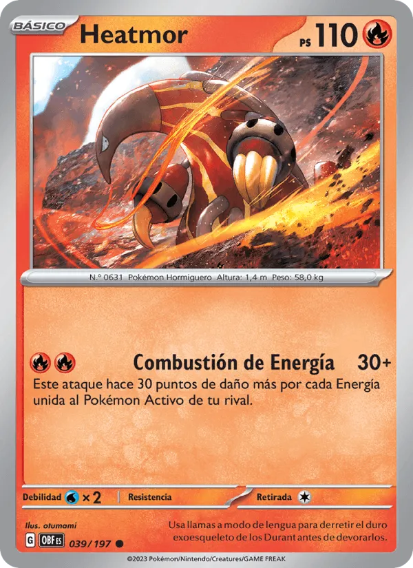 Heatmor · Llamas Obsidianas 039/197
